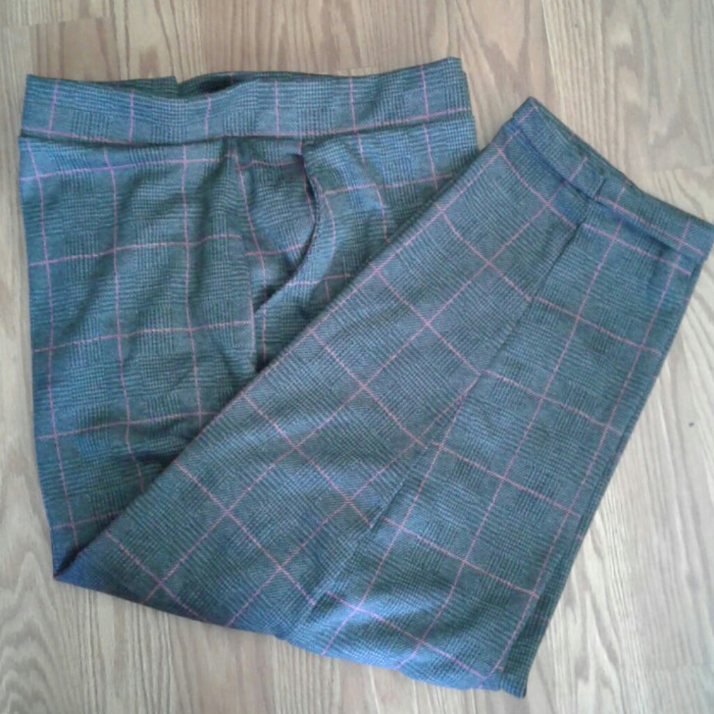 Terra & Sky Plus Size  Plaid Stretch Pant - Picture 6 of 7